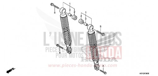REAR CUSHION SH125ADG de 2016